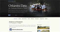 Desktop Screenshot of orkiestra.lacko.pl